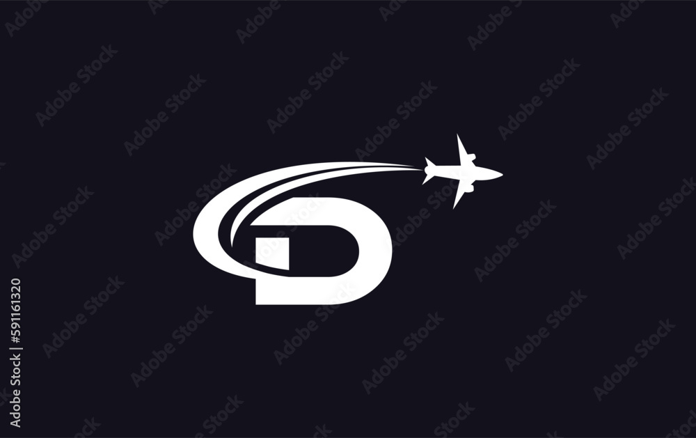 Aviation and Air plane logo design vector for airlines, airline tickets, travel agencies with the letter for brand and business