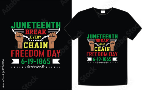 Juneteenth holiday t-shirt design