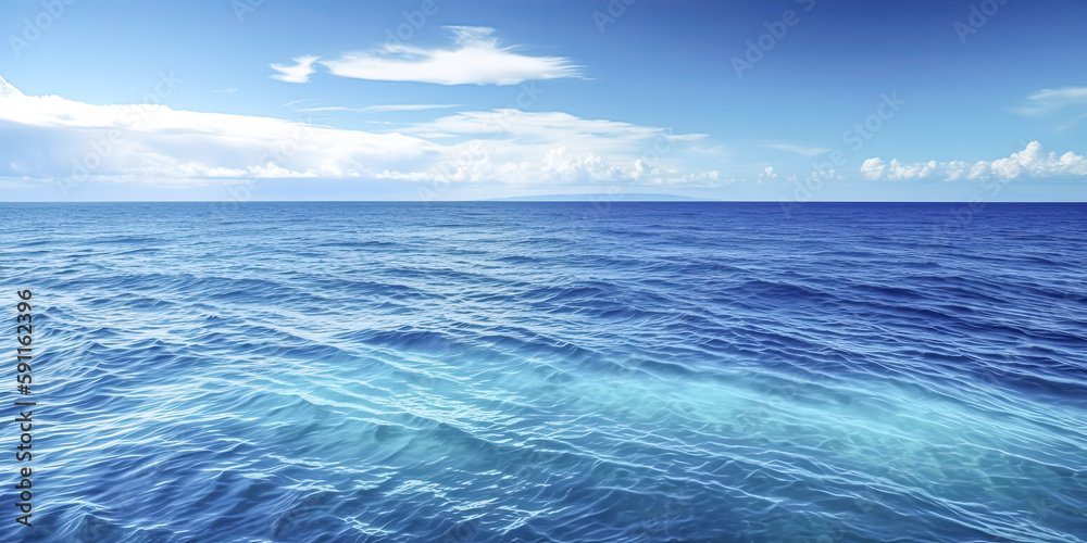 Obraz premium Images of nature in Vit�ria, Brazil were used to generate HD blue wallpapers. - Generative AI