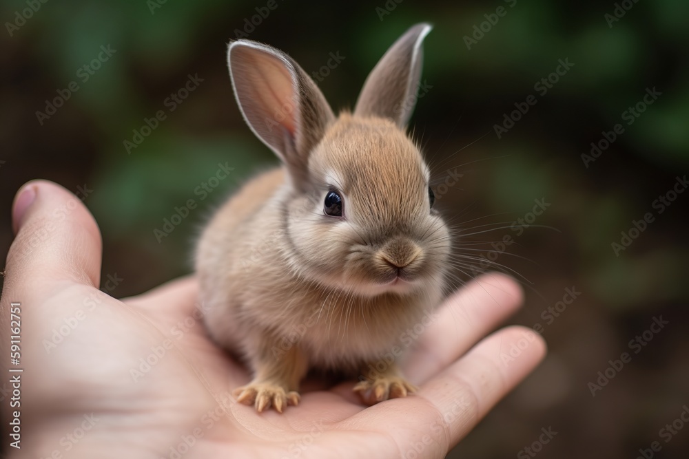 rabbit in the hands