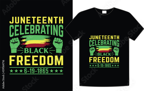Juneteenth holiday t-shirt design