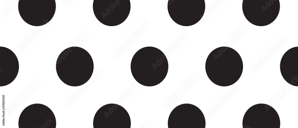 Black polka dot pattern on white background. Straight dot pattern for backdrop and wallpaper template. Simple classic polka dot lines with repeat stripes texture. Polka background, vector illustration Black polka dot pattern on white background. Straight dot pattern for backdrop and wallpaper template. Simple classic polka dot lines with repeat stripes texture. Polka background, vector illustration