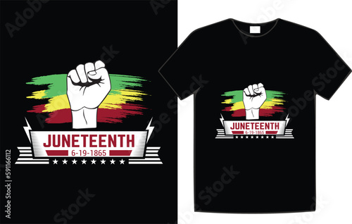 Juneteenth holiday t-shirt design