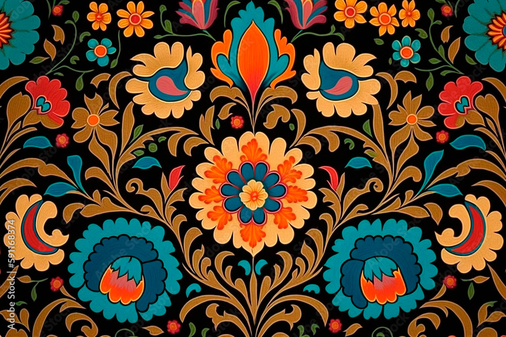 Uzbek fabric background