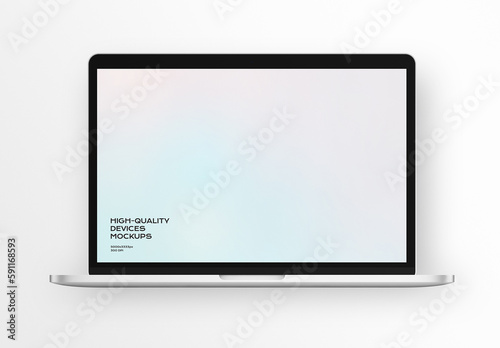 Laptop Computer Desktop Monitor Screen Device Mockup Template