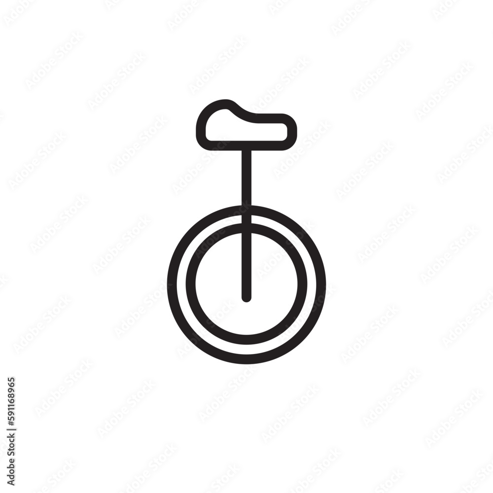 Acrobat Circus Cycle Outline Icon Acrobat Circus Cycle Outline Icon
