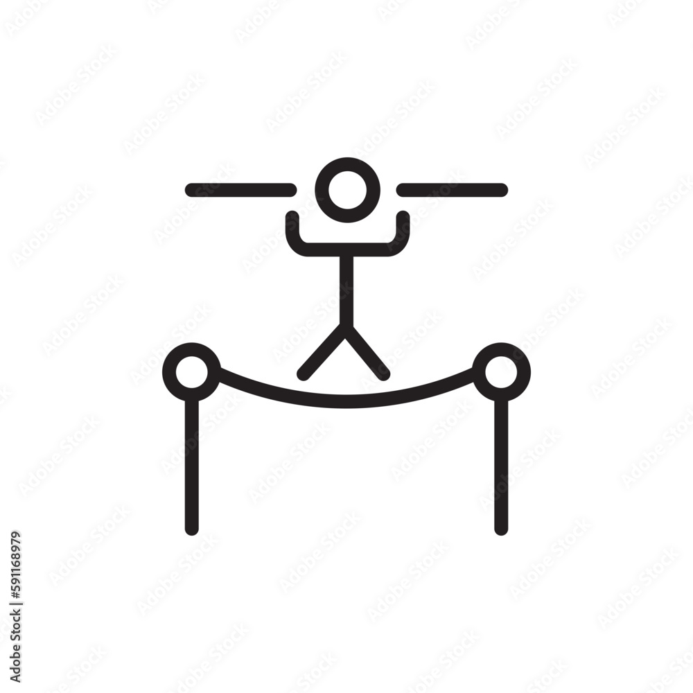 Acrobat Acrobatic Circus Outline Icon Acrobat Acrobatic Circus Outline Icon