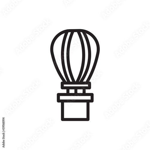 Hot Air Balloon Outline Icon