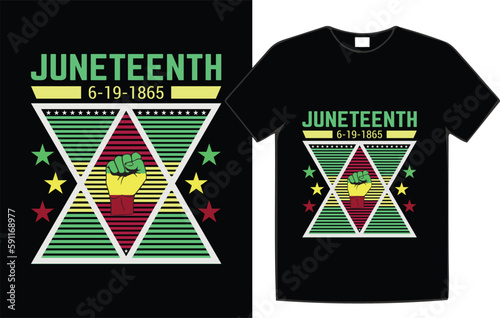 Juneteenth holiday t-shirt design