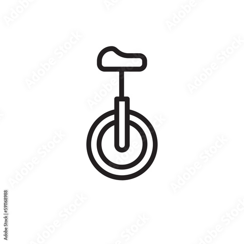 Monocycle Show Unicycle Outline Icon