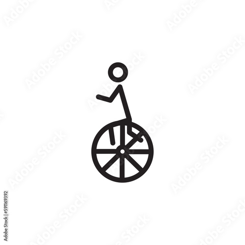 Cycle Pedals Seat Outline Icon