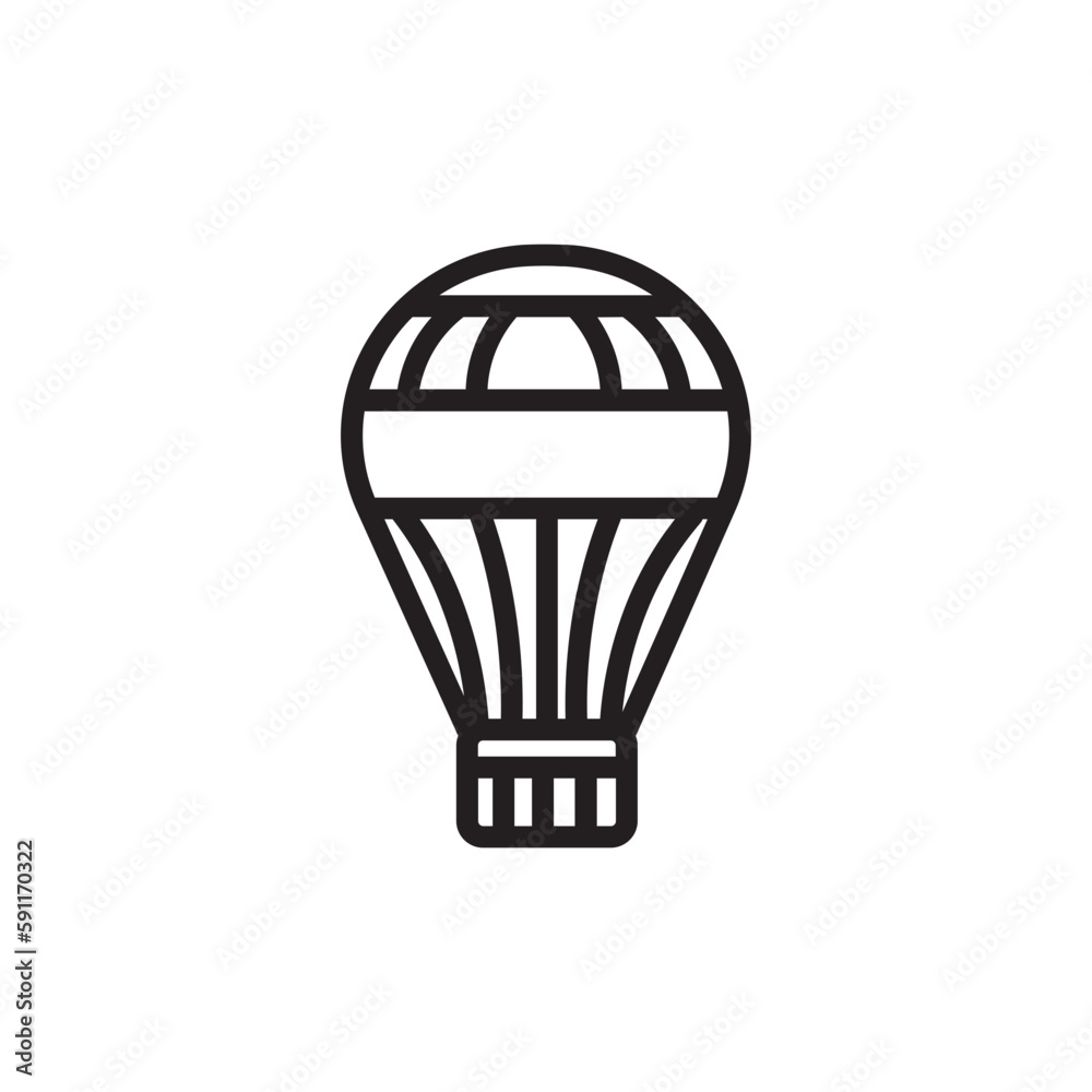 Air Balloon Circus Outline Icon Air Balloon Circus Outline Icon