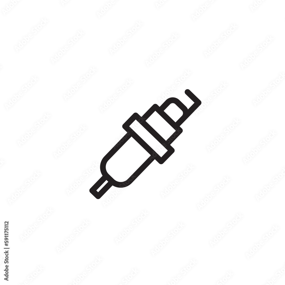 Service Spark Vehicle Outline Icon Service Spark Vehicle Outline Icon