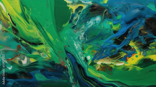 abstract paint background with twirls AI Generated