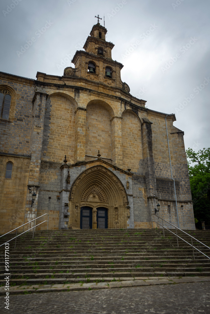 Saint Mary Catholic Church in Gernika-Lumo, Basque Country, Spain.
