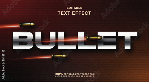 bullet editable text effect