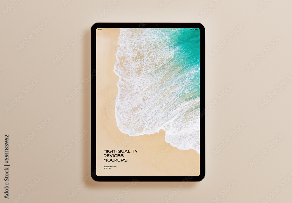 Tablet Mobile Display Computer Screen Device Mockup Template Stock ...