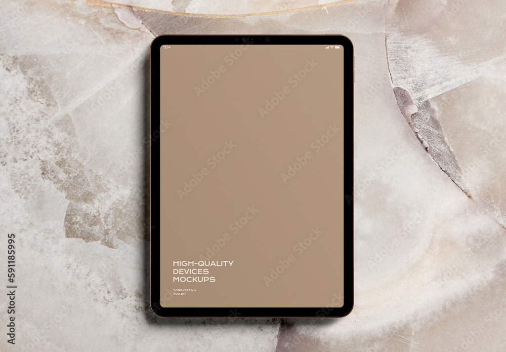 Tablet Mobile Display Computer Screen Device Mockup Template Stock ...