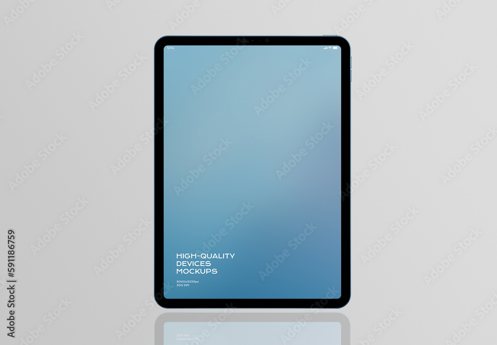 Tablet Mobile Display Computer Screen Device Mockup Template Stock ...