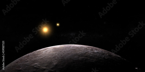 Exoplanet Proxima Centauri b with Alpha Centauri binary stars