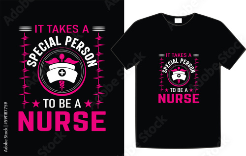 Nurse Typography T-Shirt Design