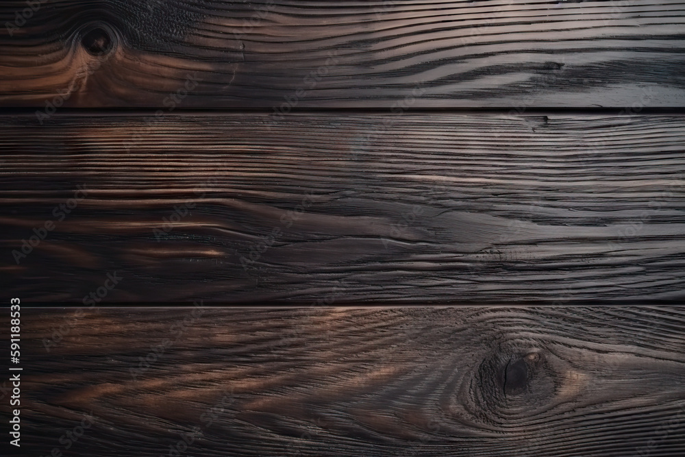 Fototapeta premium Old wooden planks texture or background, Generative AI