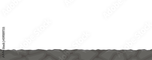 石の道のイラスト素材_シームレス