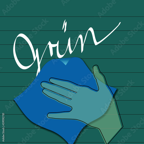 Tafelanschrift grün