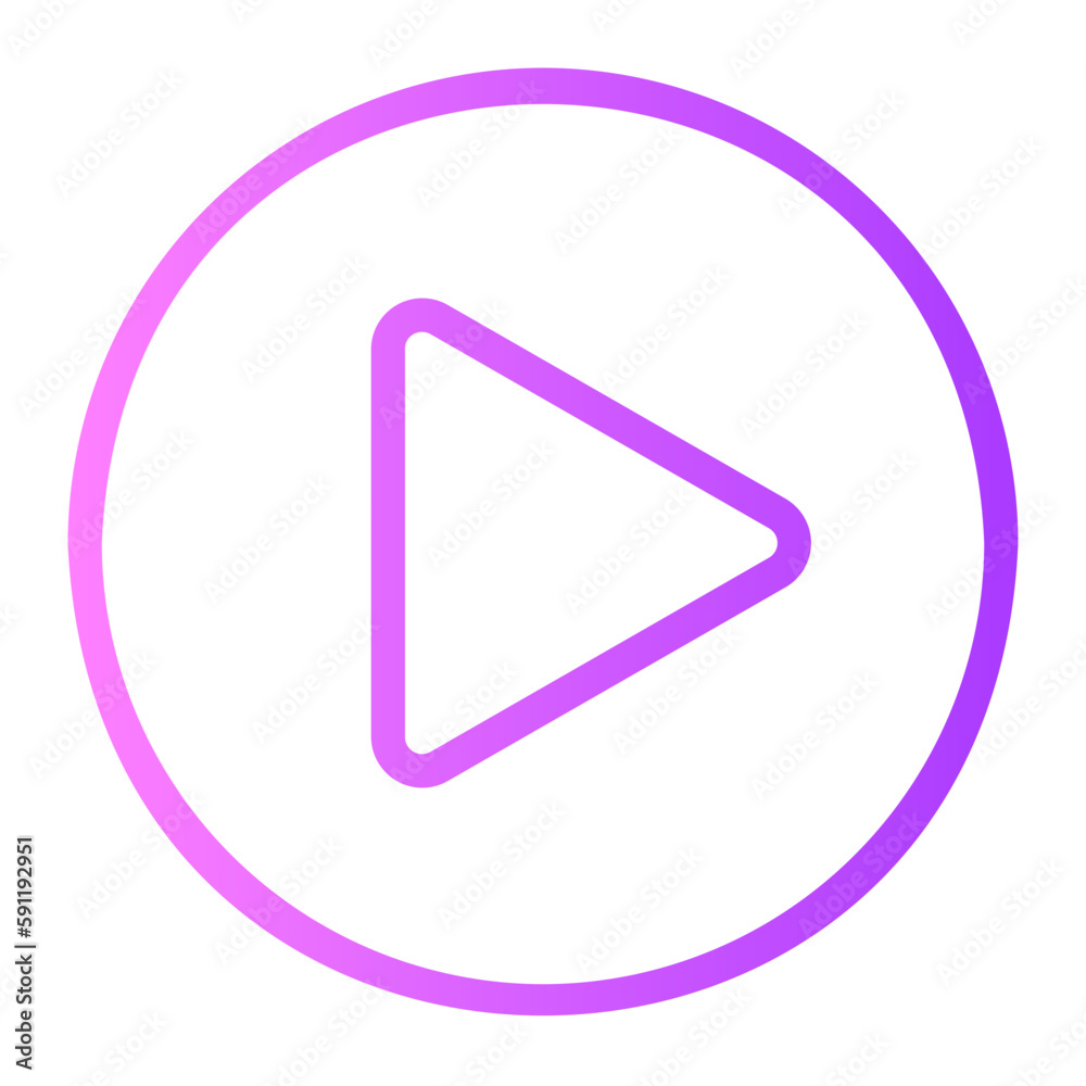 play gradient icon