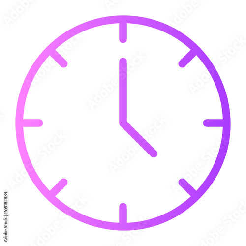 clock gradient icon