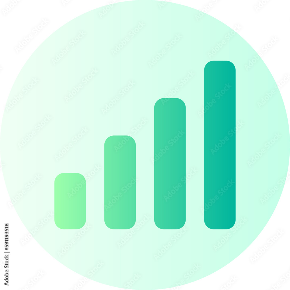 signal gradient icon signal gradient icon