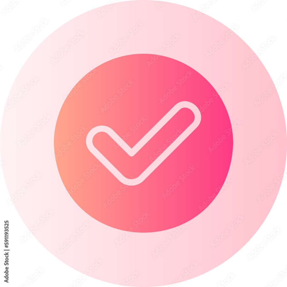 tick gradient icon