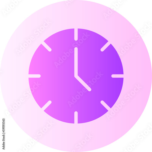clock gradient icon