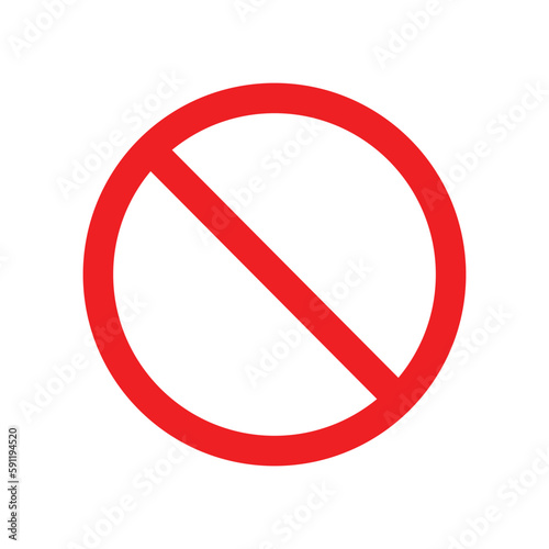 Stop sign icon vector logo illustration, red stop warning symbol