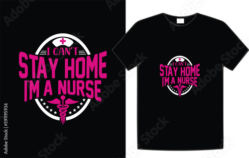 Nurse Typography T-Shirt Design