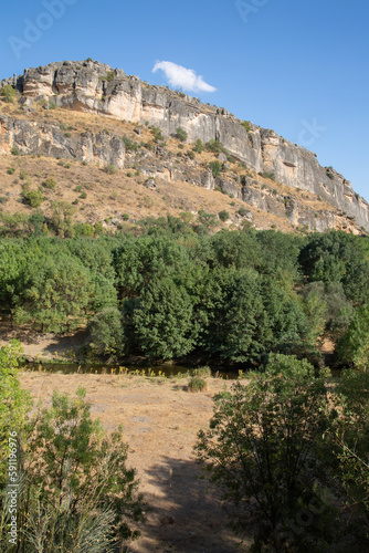 Obraz na płótnie Valley at Panton de la Oliva Reservoir, Patones, Madrid, Spain w salonie