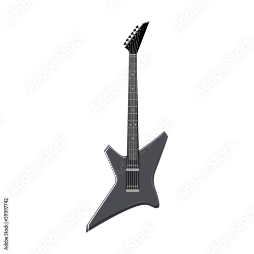 rock guitar music cartoon vector illustration