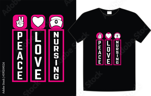 Nurse Typography T-Shirt Design