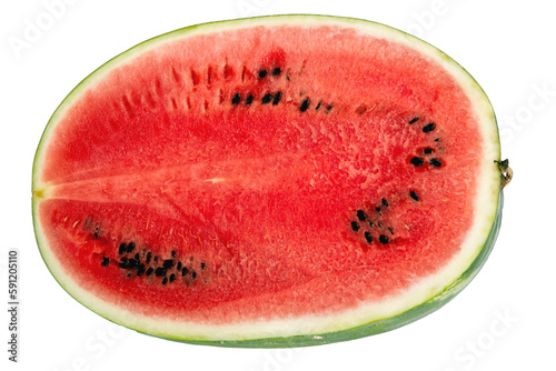 watermelon isolated on white or transparent background, cut out