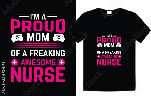 Nurse Typography T-Shirt Design