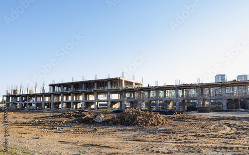 construction site, construction site, architectural structure