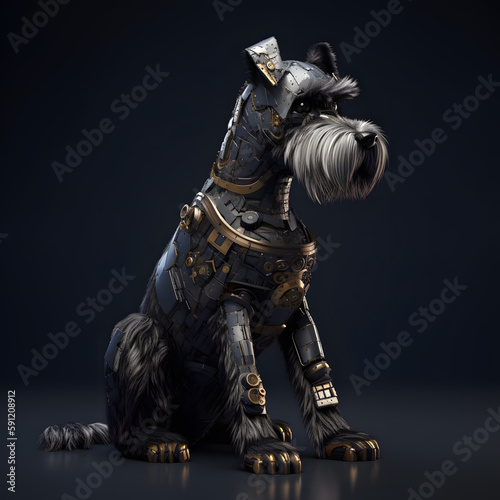 Schnauzer Robot Dog