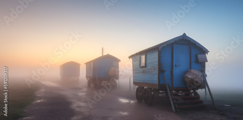 Beach Caravan Huts