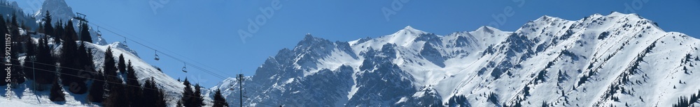 Almaty - Shymbulak Ski Resort Panoramic View