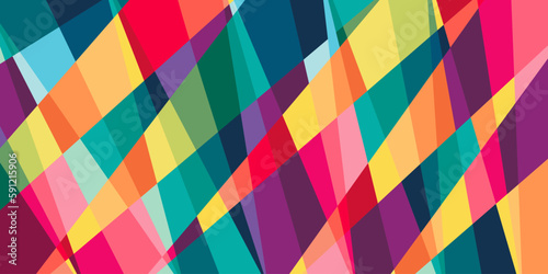 vector flat geometric background full color