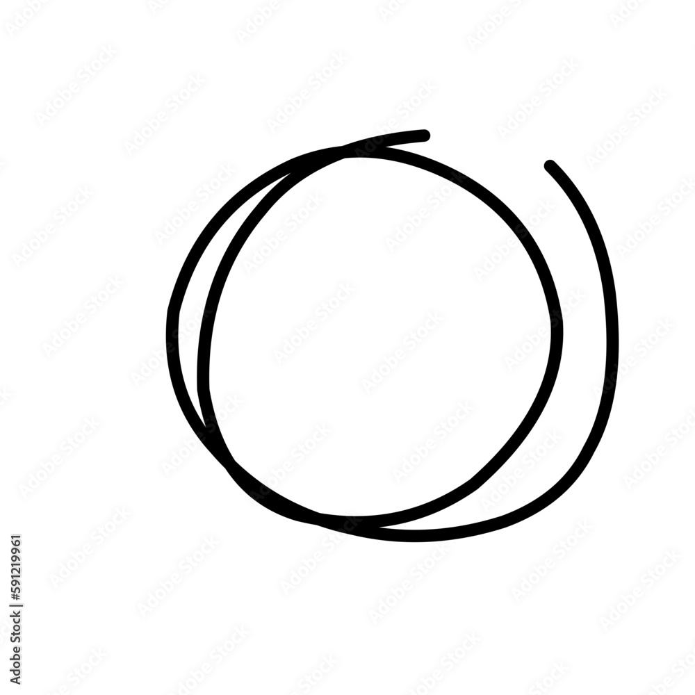 Hand Drawn Circle Outline Hand Drawn Circle Outline