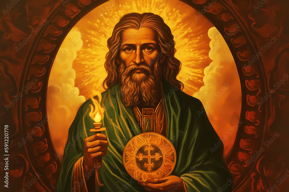 St. Jude, Patron Saint of Lost Causes. Generative ai. Illustration