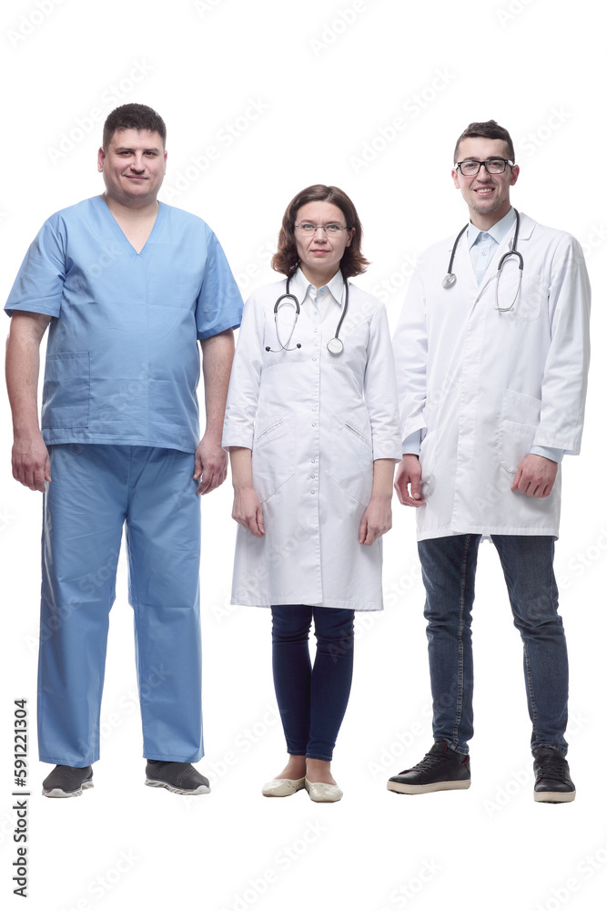 in full growth.a group of medical colleagues standing together. in full growth.a group of medical colleagues standing together.