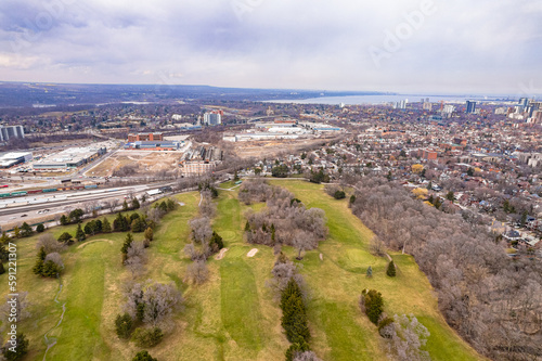 city aerial view
