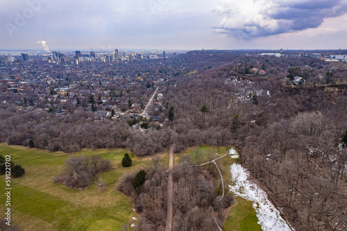 view from the top of the hill